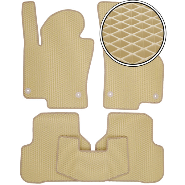 

Коврики в салон Kinetic для Volkswagen Passat CC '09-16 EVA-полимерные бежевые (комплект)