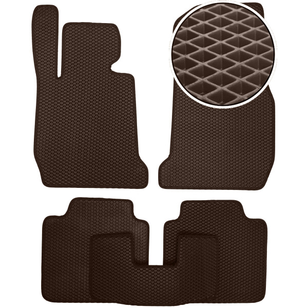 

Коврики в салон Kinetic для BMW 3 F34 GT '13- 2WD EVA-полимерные коричневые (комплект)