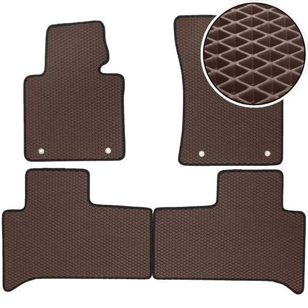 

Коврики в салон Kinetic для Land Rover Range Rover '02-12 EVA-полимерные коричневые (комплект)