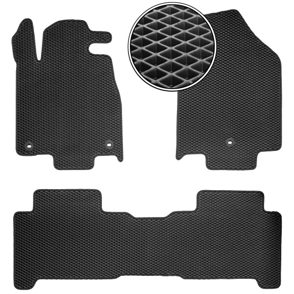 

Коврики в салон Kinetic для Acura MDX '06-13 EVA-полимерные черные (комплект)