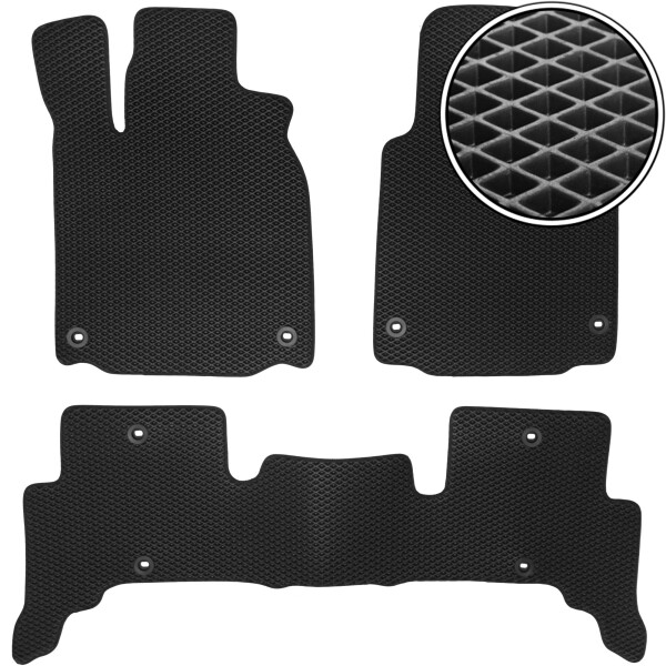 

Коврики в салон Kinetic для Acura ZDX '09-13 EVA-полимерные черные (комплект)