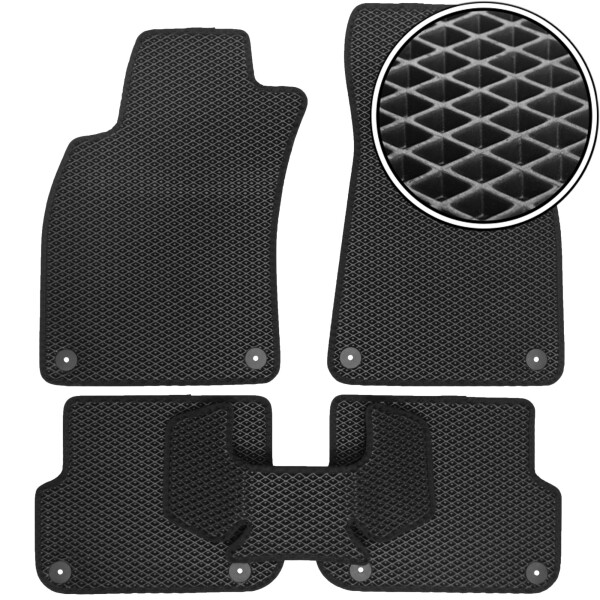 

Коврики в салон Kinetic для Audi A6 '05-10 EVA-полимерные черные (комплект)