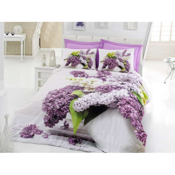 

Постельное белье Cotton box. Floral Seri Vilma Lila