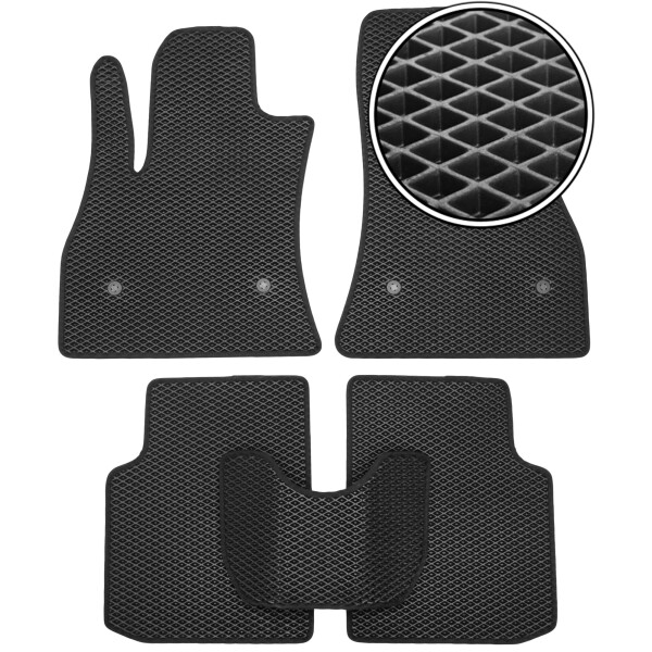 

Коврики в салон Kinetic для Fiat 500L '13- EVA-полимерные черные (комплект)