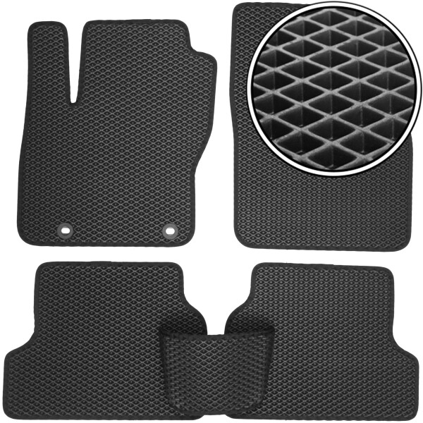

Коврики в салон Kinetic для Ford Focus II '04-11 EVA-полимерные черные (комплект)