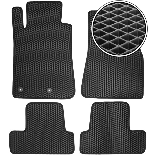 

Коврики в салон Kinetic для Ford Mustang '05-14 EVA-полимерные черные (комплект)