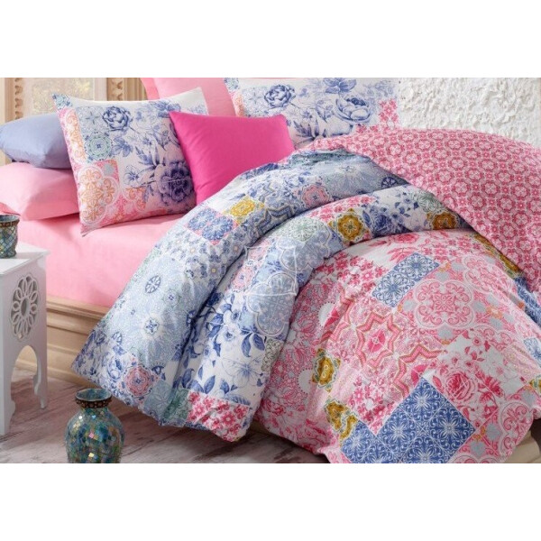 

Постельное белье Cotton box. Ранфорс Mosaic Pembe-Евро