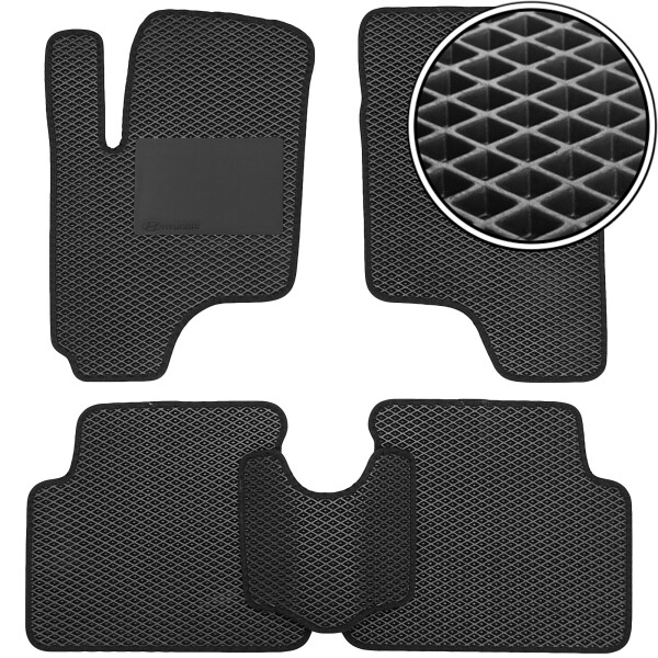 

Коврики в салон Kinetic для Hyundai Getz '02-11 EVA черные с подпятником (комплект)