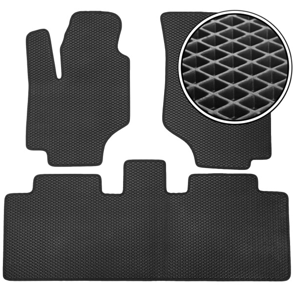 

Коврики в салон Kinetic для Hyundai Trajet '99-08 EVA-полимерные черные (комплект)