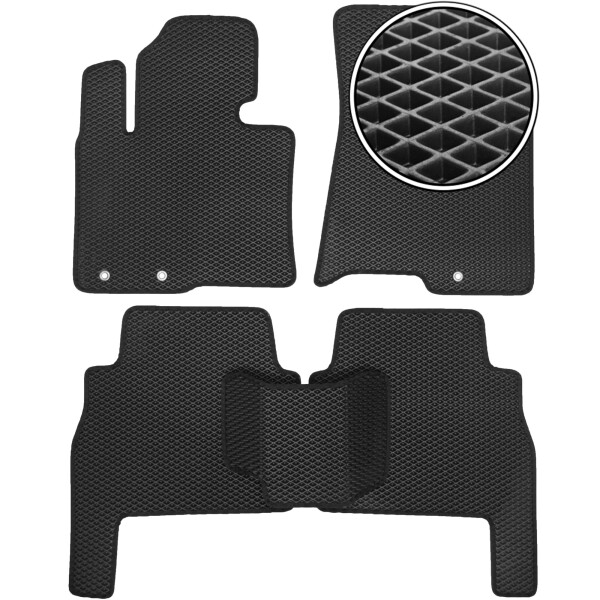 

Коврики в салон Kinetic для Kia Sorento 2010 - 2013 XM EVA-полимерные черные (комплект)