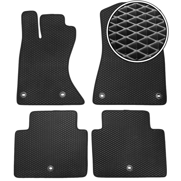 

Коврики в салон Kinetic для Lexus GS '05-12 4WD EVA-полимерные черные (комплект)