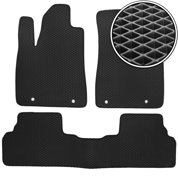 

Коврики в салон Kinetic для Lexus RX '09-12 EVA-полимерные черные (комплект)