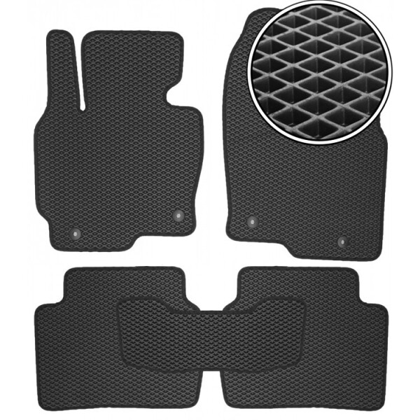

Коврики в салон Kinetic для Mazda CX-5 '12-17 EVA-полимерные черные (комплект)