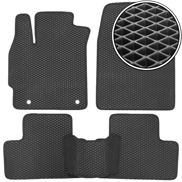 

Коврики в салон Kinetic для Mazda CX-7 '06-12 EVA-полимерные черные (комплект)