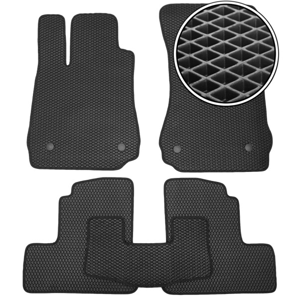 

Коврики в салон Kinetic для Mercedes S-Class W221 '06-13 EVA-полимерные черные (комплект)