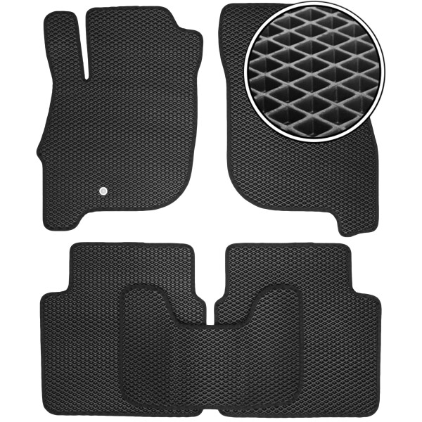 

Коврики в салон Kinetic для Mitsubishi Galant '04-12 EVA-полимерные черные (комплект)