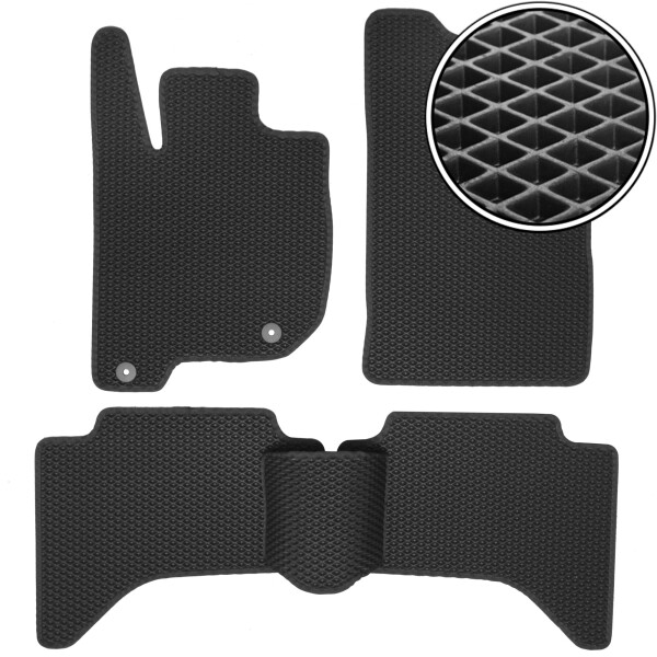 

Коврики в салон Kinetic для Mitsubishi Pajero Sport '08-16 EVA-полимерные черные (комплект)