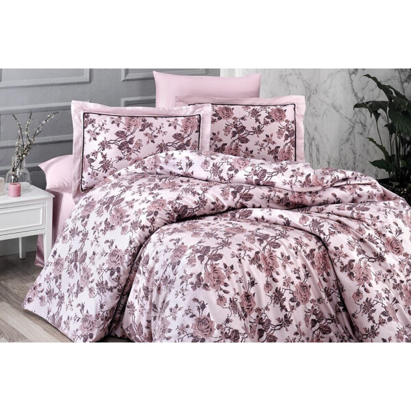 

Постельное белье First Choice. DELUXE Satin AGORA PUDRA-Евро
