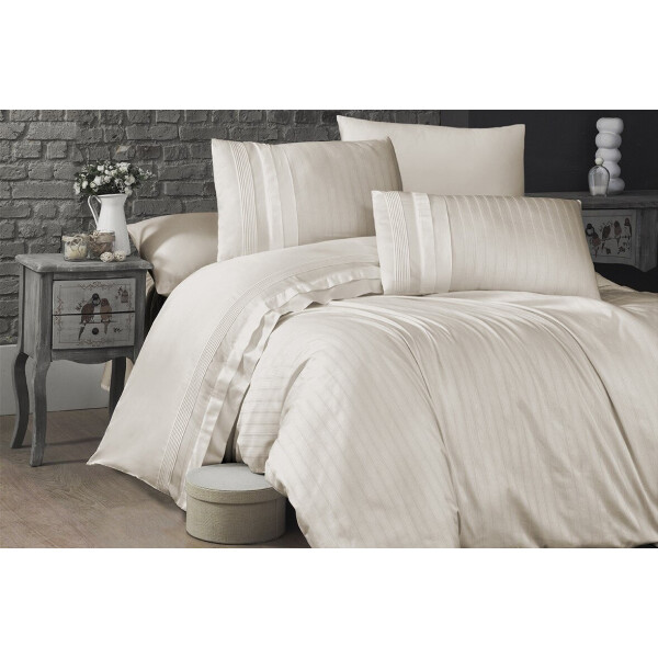

Постельное белье First Choice. DELUXE Satin NEW TREND KREM-Евро
