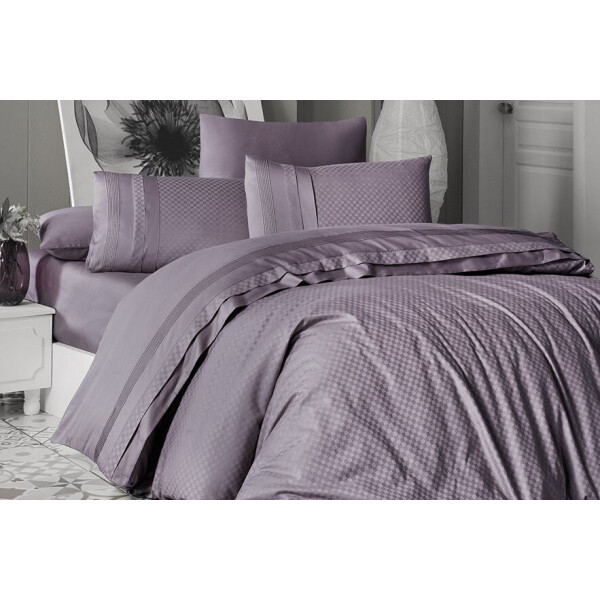 

Постельное белье First Choice. DELUXE Satin SQUARE STYLE LEYLAK-Евро