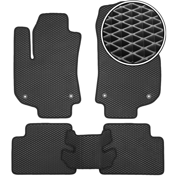 

Коврики в салон Kinetic для Opel Zafira B '05-13 EVA-полимерные черные (комплект)