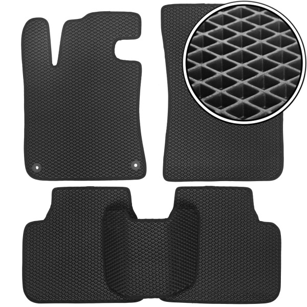 

Коврики в салон Kinetic для Peugeot 308 '14- универсал EVA-полимерные черные (комплект)