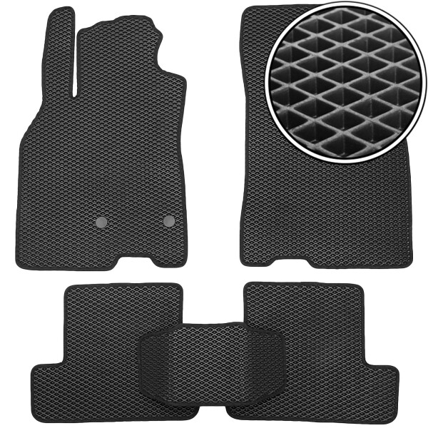 

Коврики в салон Kinetic для Renault Megane 3 '08-16 купе EVA-полимерные черные (комплект)