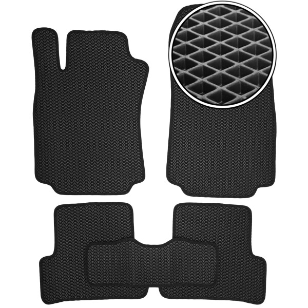 

Коврики в салон Kinetic для Renault Modus '04-12 EVA-полимерные черные (комплект)