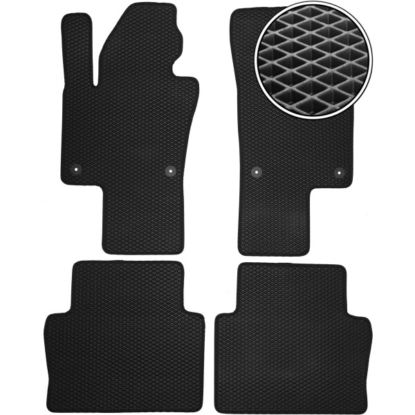 

Коврики в салон Kinetic для Seat Alhambra '10- EVA-полимерные черные (комплект)