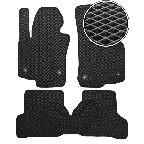 

Коврики в салон Kinetic для Seat Leon '05-12 EVA-полимерные черные (комплект)