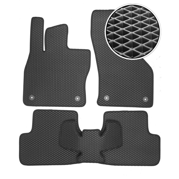 

Коврики в салон Kinetic для Seat Leon '12- EVA-полимерные черные (комплект)