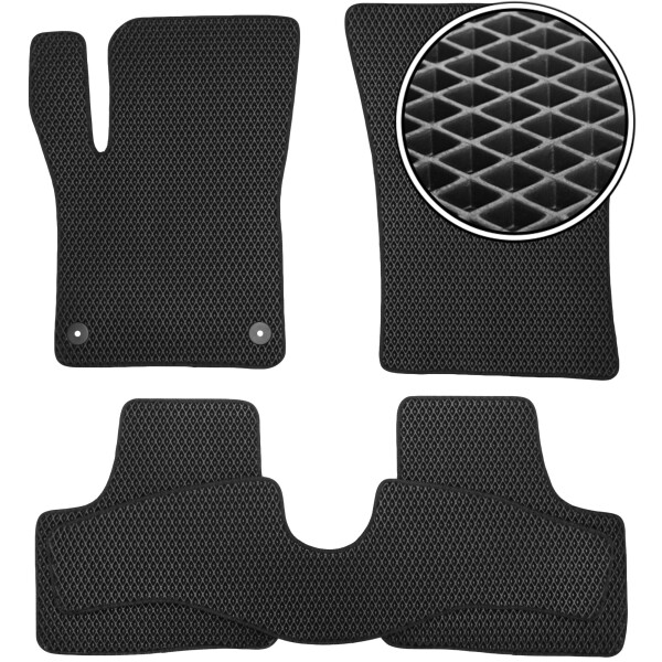 

Коврики в салон Kinetic для Seat Mii '12- EVA-полимерные черные (комплект)