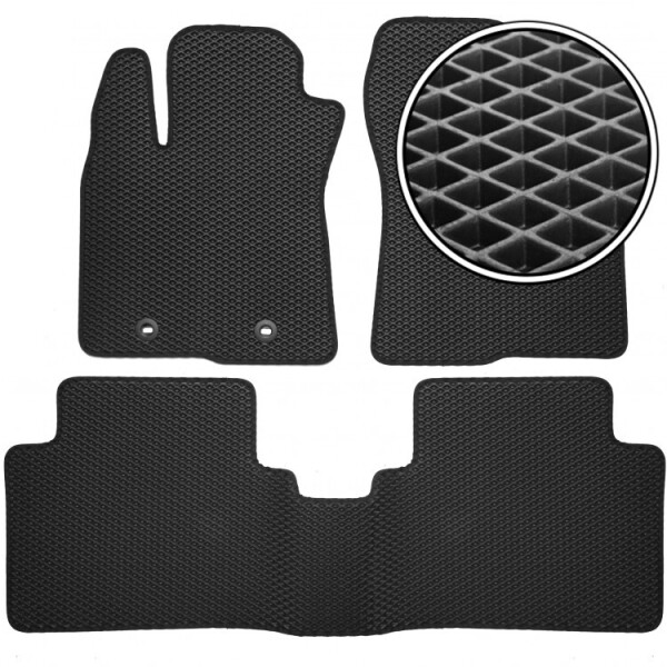 

Коврики в салон Kinetic для Toyota Avensis '08-15 EVA-полимерные черные (комплект)
