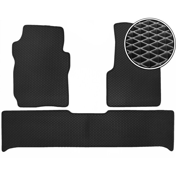 

Коврики в салон Kinetic для UAZ УАЗ 3163 Patriot '05- EVA-полимерные черные (комплект)