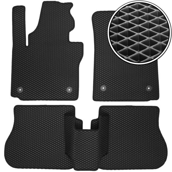 

Коврики в салон Kinetic для Volkswagen Caddy '04-15 4 дв. EVA-полимерные черные (комплект)