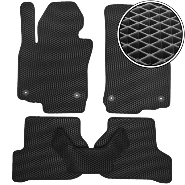 

Коврики в салон Kinetic для Volkswagen Golf VI '09-12 EVA-полимерные черные (комплект)