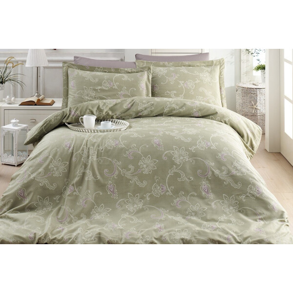 

Постельное белье First Choice. Satin Carmina Yesil-Евро