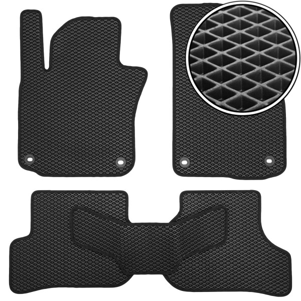 

Коврики в салон Kinetic для Volkswagen Scirocco '09-17 EVA-полимерные черные (комплект)