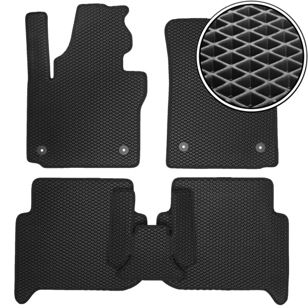 

Коврики в салон Kinetic для Volkswagen Touran '03-06 EVA-полимерные черные (комплект)