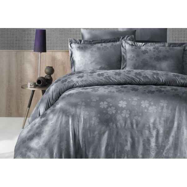 

Постельное белье First Choice. Satin Jaсquard Clover Gri-Евро