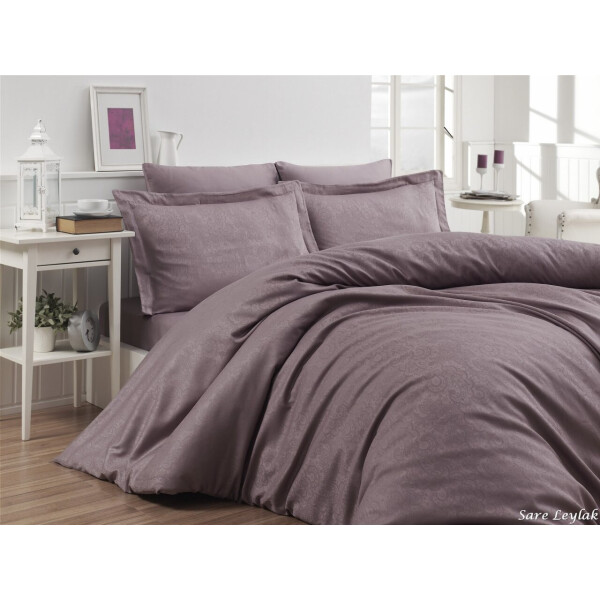 

Постельное белье First Choice. Satin Jaсquard Sare Leylak-Евро
