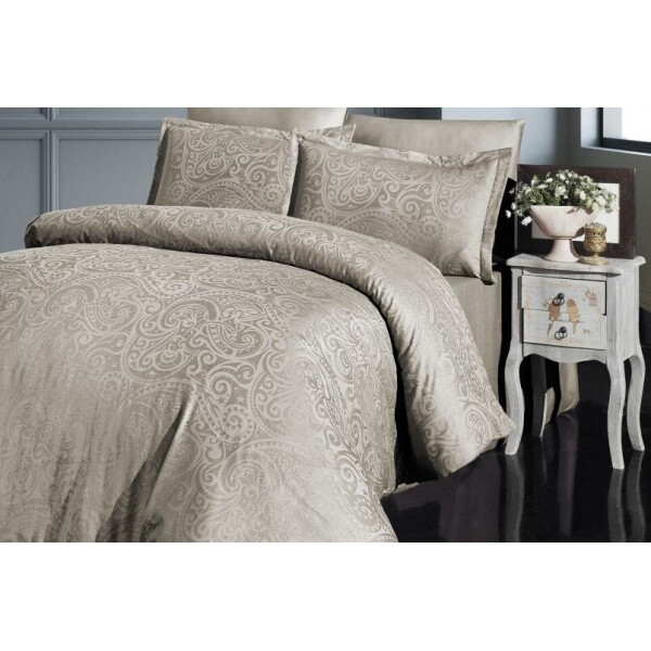 

Постельное белье First Choice. Жаккард superior bamboo Greta sampanya-Евро