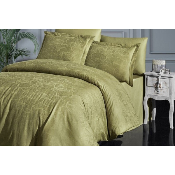 

Постельное белье First Choice. Жаккард superior bamboo Sasha z. yesil-Евро