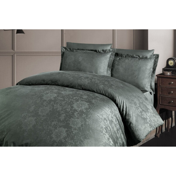 

Постельное белье First Choice. Жаккард superior tencel Gwen haki-Евро