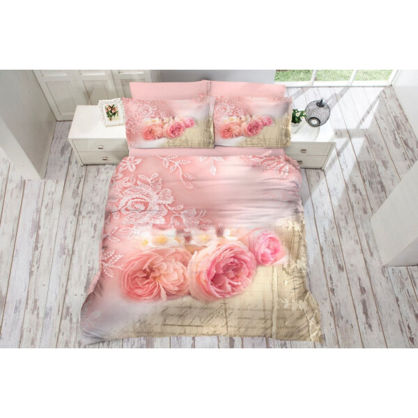 

Постельное белье Gokay. Saten 3D Roses-Евро