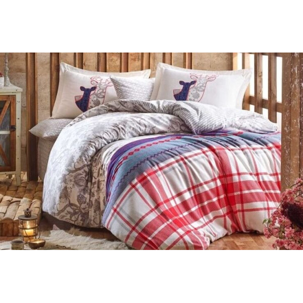 

Постельное белье Hobby FLANNEL. Valentina серое-1,5-спальный