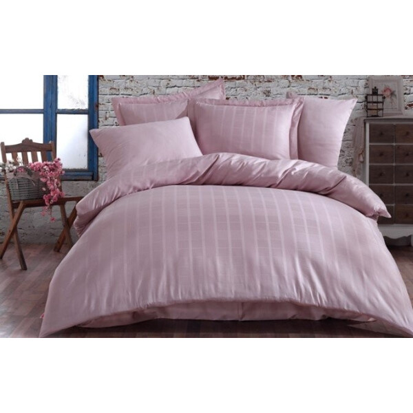 

Постельное белье HOBBY. Exclusive Sateen Diamond Ekose пудра-Евро
