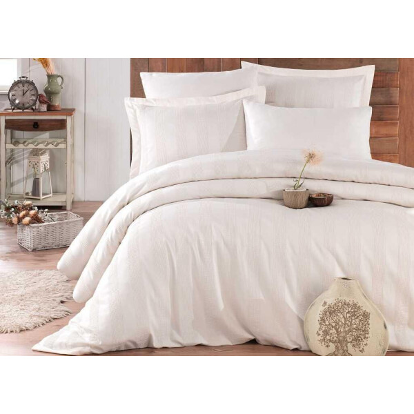 

Постельное белье Hobby. Exclusive Sateen Diamond Wafel Krem-1,5-спальный