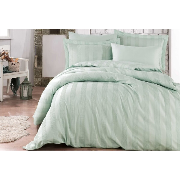 

Постельное белье Hobby. Exclusive Sateen Diamond Wafel Su Yesili -Евро