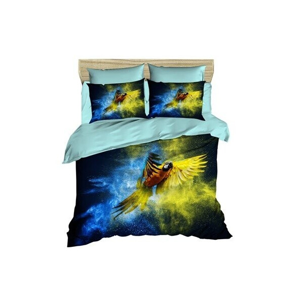 

Постельное белье LightHouse. 3D Gold and Blue-Евро